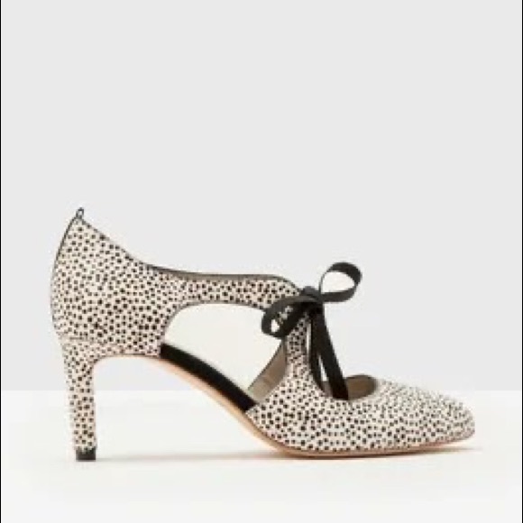 Boden Shoes - Boden Womens Animal Hair Print Leather Heels Pumps size 7